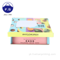 Design colorido caixas de remessa corrugadas impressas
